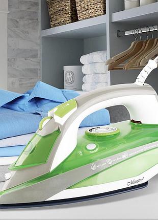 Бытовой домашний утюг с парогенератором 2200 вт maestro mr-303с паровой утюг с керамической подошвой
