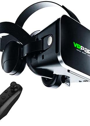 Очки 3d виртуальной реальности с наушниками и пультом vr box park kby004і