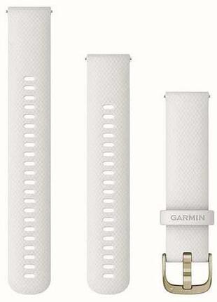 Ремешок garmin venu 2 plus, 20mm band, white + cream gold band