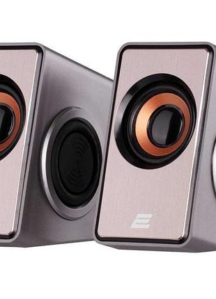 Акустическая система 2e pcs204, 2.0, usb, silver