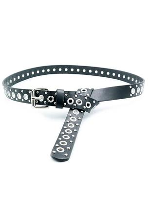 Женский ремень weatro 2,3 х 110 см черный zhkz-23cm-032