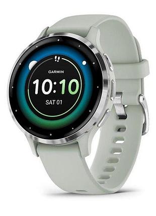 Gps смарт-часы garmin venu 3s, sage gray + passivated