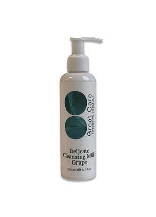 Делікатне очищаюче молочко delicate cleansing milk grape great care 200 мл