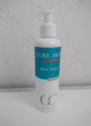 Антибактериальный бесспиртовый тоник с ана кислотами cure skin 200ml