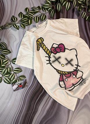 Y2k goodbye kitty футболка s stussy style