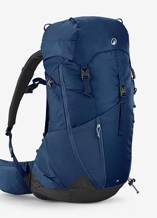 Туристический рюкзак quechua mh500 38л 62см x 30см x 31см синий совместимые с питьевой системой
