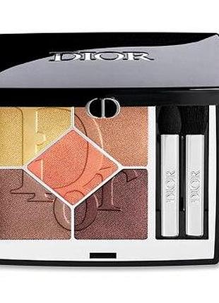 Палетка тіней dior 5 couleurs eyeshadow palette 333 coral flame limited edition 4g