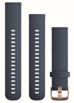 Ремешок garmin vivoactive 3 music, band, blue granite/rose gold band