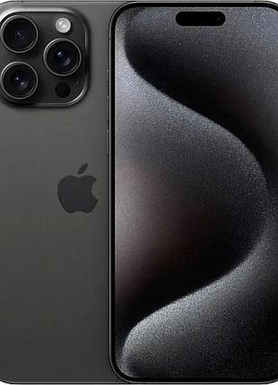 Смартфон apple iphone 15 pro 128gb black titanium, 6.1" oled, a17pro bionic, refurbished