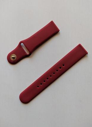 Силиконовый ремешок sport nike youth для xiaomi amazfit bip / lite / 20 мм бордовый 1891p