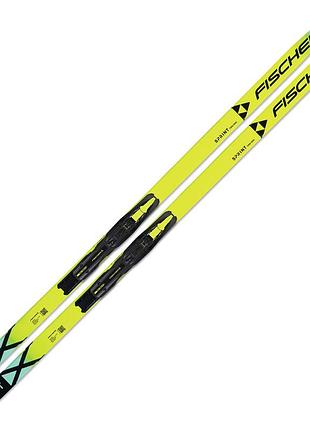 Бігові лижі дитячі fischer twin skin sprint mounted + tour step-in jr ifp '26 розмір 110