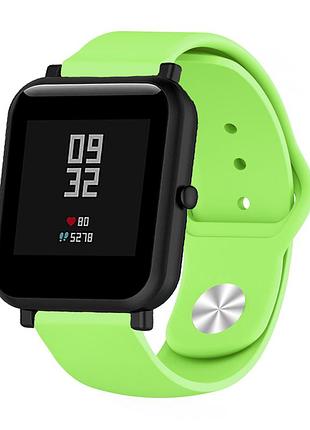 Силиконовый ремешок sport nike youth для xiaomi amazfit bip / lite / 20 мм зеленый 1891p