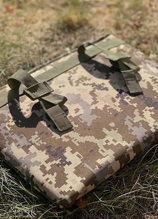 Тактический каремат для сидения (пиджопник) на очень надежной системе molle, 20мм піксeль