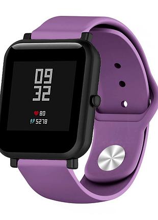 Силиконовый ремешок sport nike youth для xiaomi amazfit bip / lite / 20 мм фиолетовый 1891p