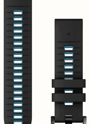 Ремешок garmin epixpro (g2),22mm quickfit,blk/cirblue silicon bnd
