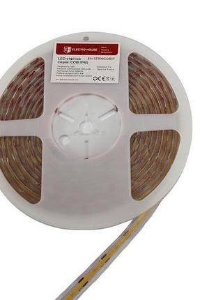 Led лента 10вт 12в cob 320 диодов нейтральный белый 4000к, серия cob, гарантия 3 года
