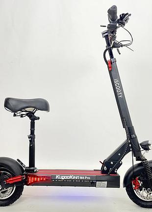 Электросамокат с сиденьем kugoo kirin m4 pro 1500 вт 21 а/ч 48вт 2026new