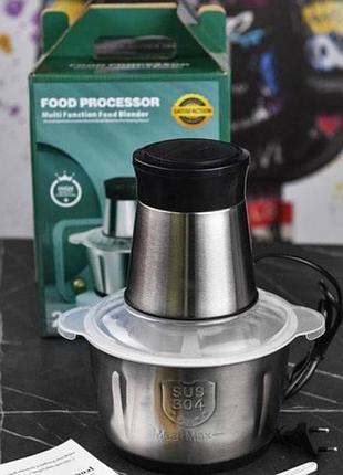 Електричний подрібнювач food processor 2l top shop ua_