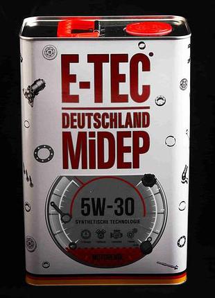 Олія 5w-30 "e-tec" метал. каністра sn/cf 4 л/3.52 кг
