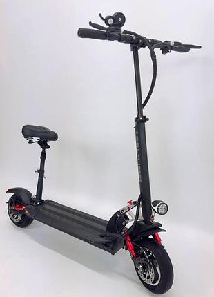 Самокат электрический tesla 10000 48v 18mah 1000w (шоссейная резина)