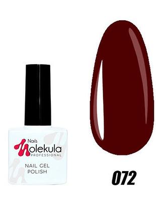 Гель-лак molekula 72 темно-коричневий