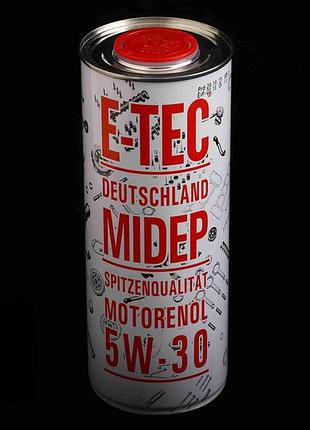Олія 5w-30 "e-tec" метал. каністра sn/cf 1 л/0.87кг