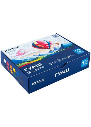 Гуаш 12 кол. 20 мл kite classic (k-063)