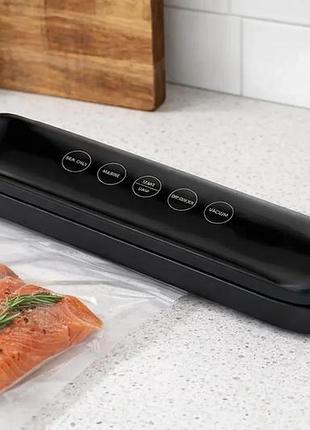 Кухонный вакуумный упаковщик vacuum sealer model 10 / вакууматор для продуктов / кухонный вакууматор 33х8,5х6см от сети
