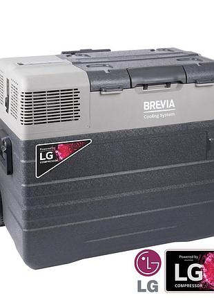 Холодильник автомобильный brevia 52л (компрессор lg) 22785