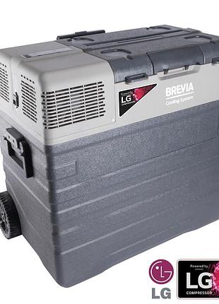Холодильник автомобильный brevia 50л (компрессор lg) 22745
