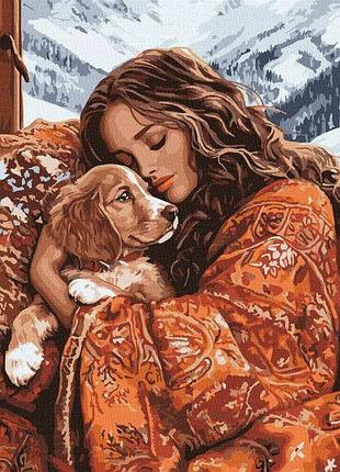 Картина по номерам - объятия любимца ©art_selena_ua