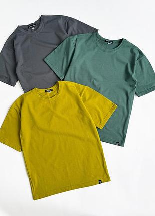 Футболка однотонная свободная оверсайс базовая смайл тайм oversize smiletime