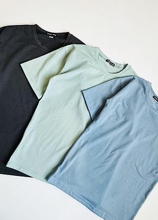 Футболка однотонная свободная базовая смайл тайм oversize smiletime серый, 170