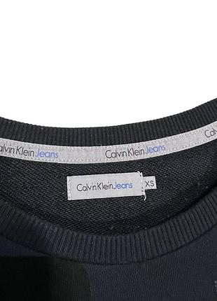 Оригинальный женский свитшот calvin klein xs черный котоновый хлопковый лонгслив реглан женское худи клвин кляйн клейн женская кофта водолазка ,1 3