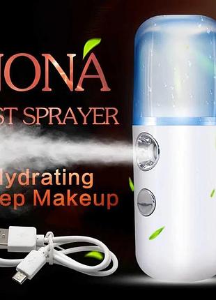 Портативный нано-распылитель soraver nano mist для глубокого увлажнения кожи лица top shop ua_
