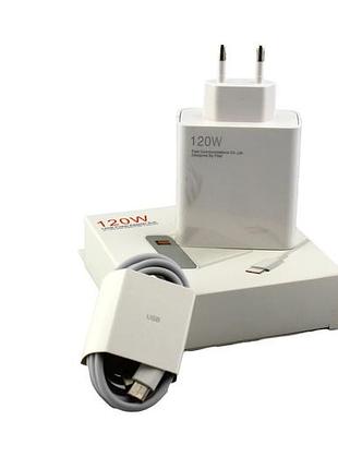 Адаптер usb з кабелем usb-type c 120w
