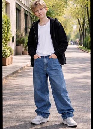 Моднячи джинсы свободного кроя baggy h&amp;m