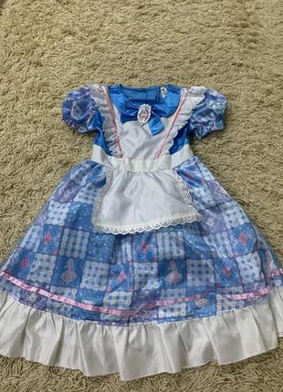 Карнавальное платье алиса в стране чудес на 7-8лет