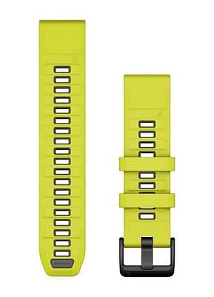Ремінець garmin fenix 8, 22mm, qf ampyellow/grph silicone band
