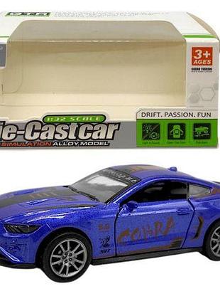 Машинка 1:32 металлическая mustang cobra (синий)