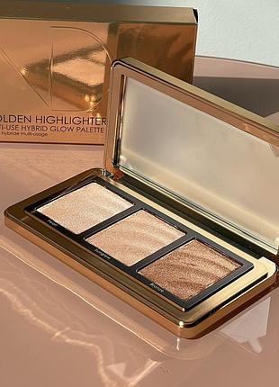 Палетка хайлайтерів natasha denona golden highlighter trio multi-use hybrid glow palette 6 g (уцінка)