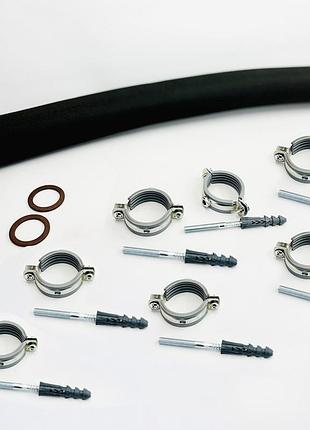Шланг металевий гнучкий нержавіюча сталь 2”, 3,5бар flexy eco-flex ht 280 см (7 кріплень)