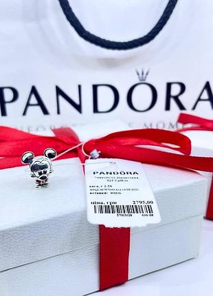 Срібний шарм підвіска намистина пандора pandora 798905c01 мікі маус миш дісней срібло s925 ale нове