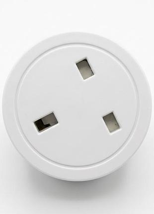 Умная wi-fi розетка, круглая (type g)