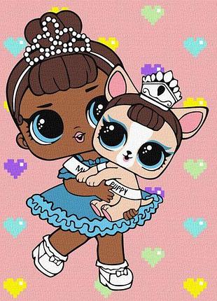 Картина за номерами - l.o.l. surprise! troopsurprise miss baby with miss puppy
