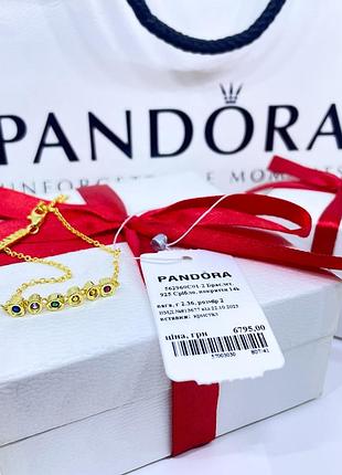 Срібний браслет пандора pandora 562960c01 камені повік зоряні війни срібло позолота золото ale met