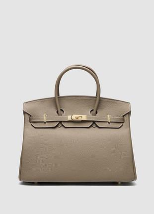 Сумка birkin 35 etoupe/gold 7