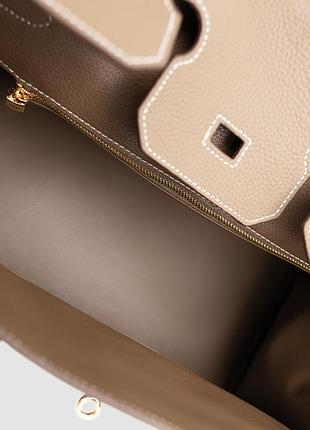 Сумка birkin 35 etoupe/gold 2