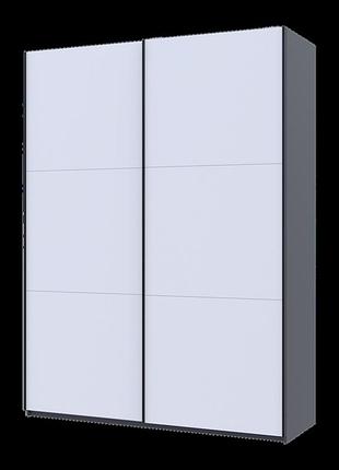 Шкаф купе doros g-caiser графит/белый 2 дсп / 3 части 180х60х240 (44900262)