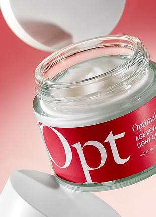 Легкий антивіковий крем для обличчя opt optimals age revive